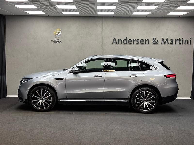 Brugt Mercedes EQC400 AMG line 300 kW (408 HK) 2021 Soelvmetal SUV