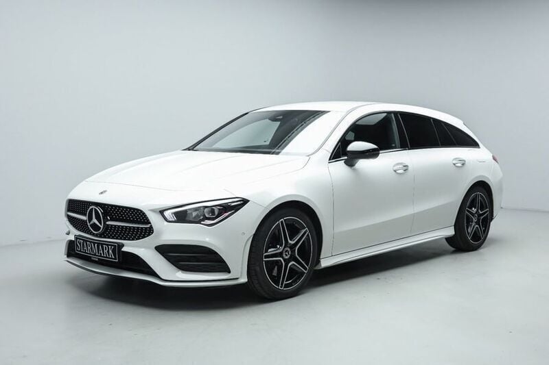 Hvid Brugt 2022 Mercedes CLA220 Shooting Brake AMG line Stationcar | 399.900 kr. (Fair pris) - Billede 1/4