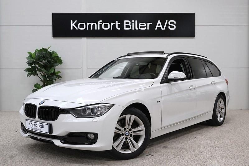Hvid Brugt 2014 BMW 320 Sport Line Stationcar | 119.900 kr. (God pris) - Billede 1/4