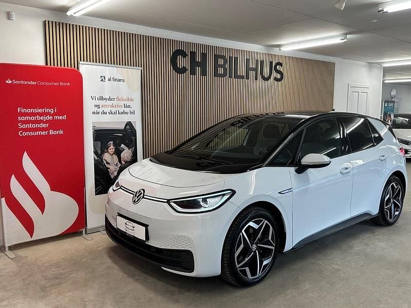 Hvid Brugt 2021 VW ID.3 Pro Hatchback | 154.500 kr. (Fair pris) - Billede 1/4