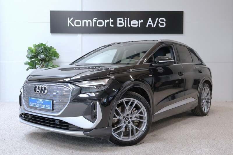 Sortmetal Brugt 2023 Audi Q4 e-tron S-Line SUV | 294.900 kr. (God pris) - Billede 1/4