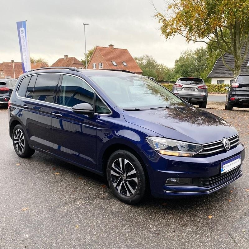Blåmetal Brugt 2019 VW Touran IQ Drive MPV | 179.900 kr. (Fair pris) - Billede 1/4