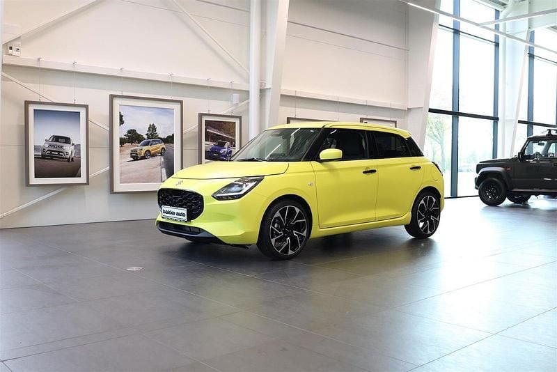 Gul Ny 2024 Suzuki Swift Hatchback | 209.900 kr. (Lidt for dyr) - Billede 1/4