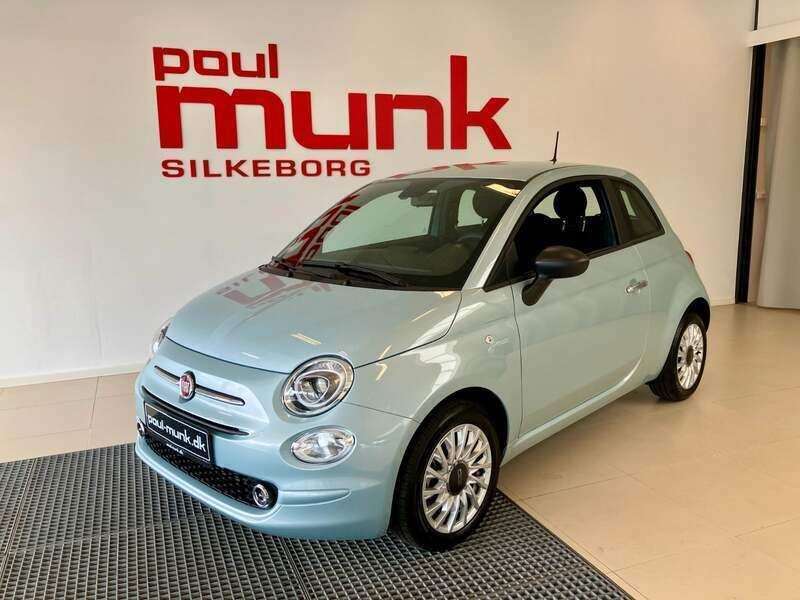 Lysblåmetal Brugt 2023 Fiat 500 Comfort | 152.990 kr. (Lidt for dyr) - Billede 1/4