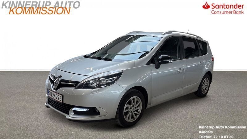 Sølv Brugt 2015 Renault Grand Scénic III LIMITED MPV | 66.900 kr. (Fair pris) - Billede 1/4
