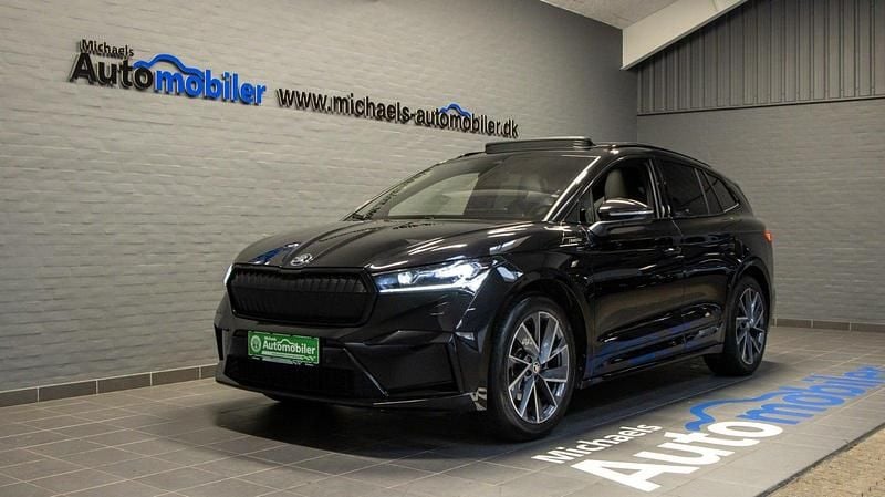 Sortmetal Brugt 2023 Skoda Enyaq iV SportLine SUV | 329.900 kr. (Dyr) - Billede 1/4