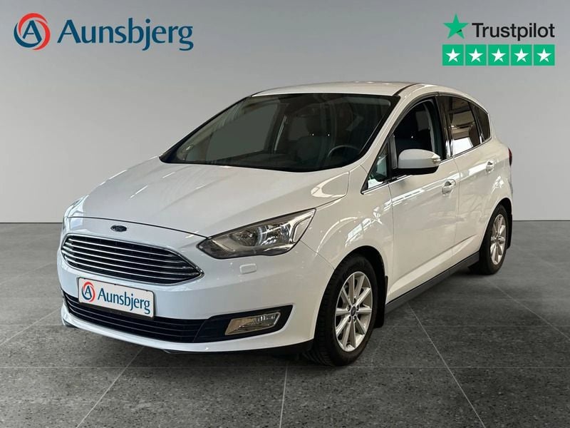 Hvid Brugt 2017 Ford C-MAX Titanium MPV | 124.500 kr. (Fair pris) - Billede 1/4