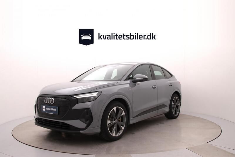 Grå Brugt 2023 Audi Q4 Sportback e-tron S-Line SUV | 309.900 kr. (Super pris) - Billede 1/4