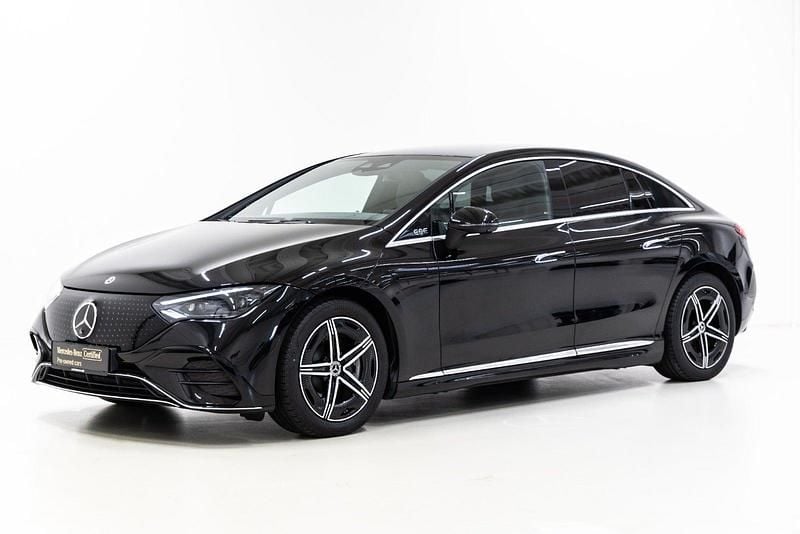Farve: sortmetal Brugt 2023 Mercedes EQE350 AMG | 519.900 kr. (Fair pris) - Billede 1/4