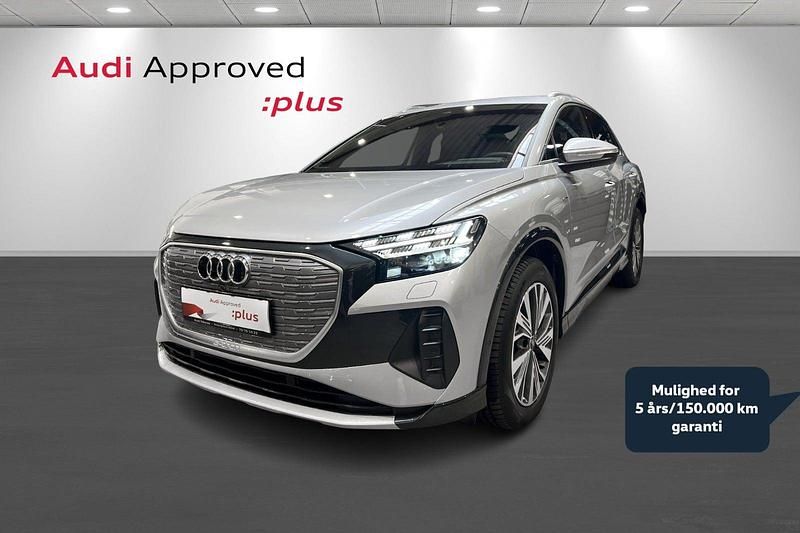 Sølvmetal Brugt 2024 Audi Q4 e-tron S-Line SUV | 344.900 kr. (God pris) - Billede 1/4