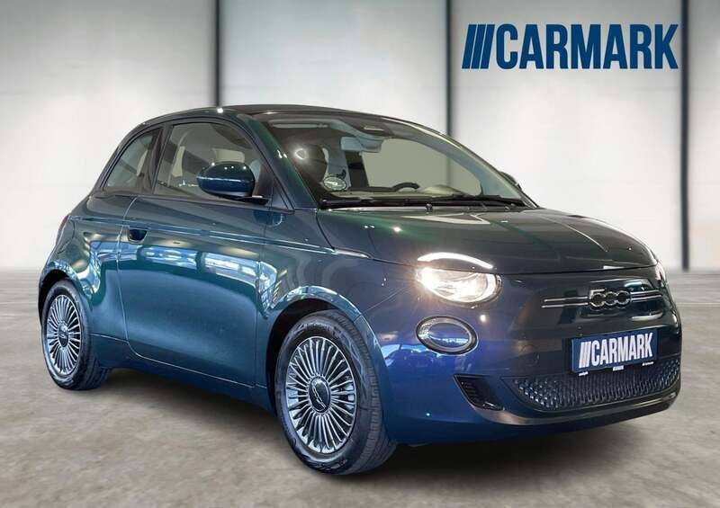 Blåmetal Brugt 2022 Fiat 500e Icon Cabriolet | 124.800 kr. (God pris) - Billede 1/4