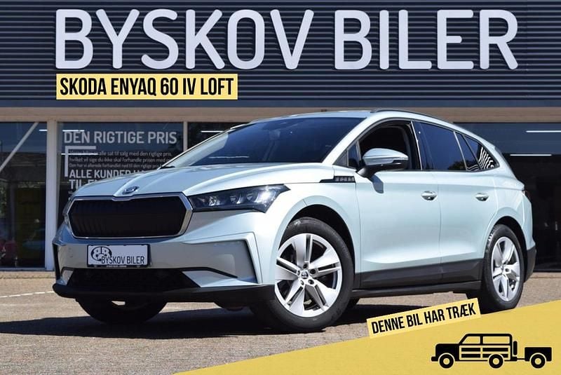 Sølvmetal Brugt 2021 Skoda Enyaq iV Loft SUV | 204.995 kr. (Fair pris) - Billede 1/4