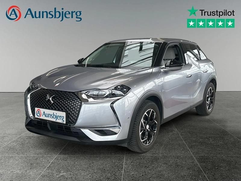 Grå metal Brugt 2021 DS Automobiles DS3 Crossback E-Tense Chic SUV | 124.500 kr. (God pris) - Billede 1/4