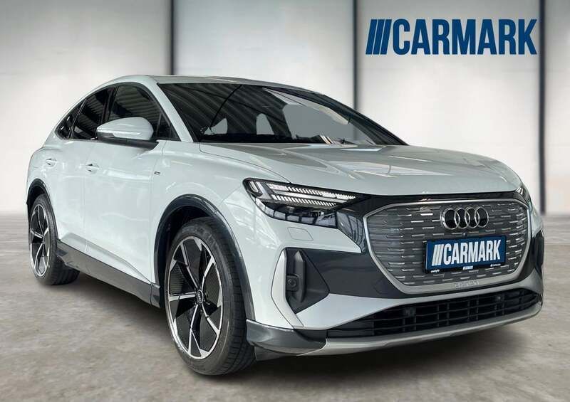 Hvid Brugt 2022 Audi Q4 Sportback e-tron S-Line SUV | 249.700 kr. (God pris) - Billede 1/4