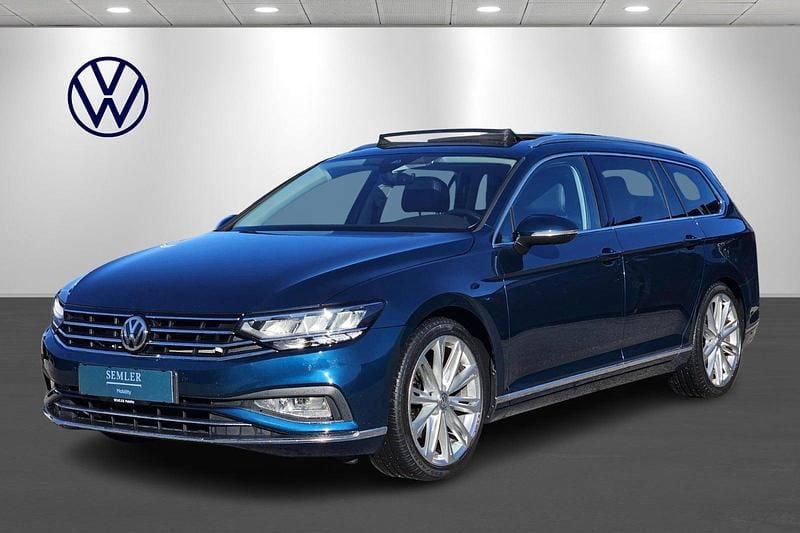 Blåmetal Brugt 2019 VW Passat Elegance Stationcar | 279.900 kr. (Dyr) - Billede 1/4