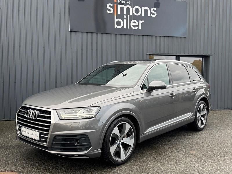 Gråmetal Brugt 2015 Audi Q7 S-Line SUV | 185.000 kr. - Billede 1/4
