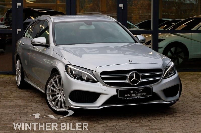 Brugt 2017 Mercedes C220 AMG line Stationcar | 184.900 kr. (God pris) - Billede 1/4