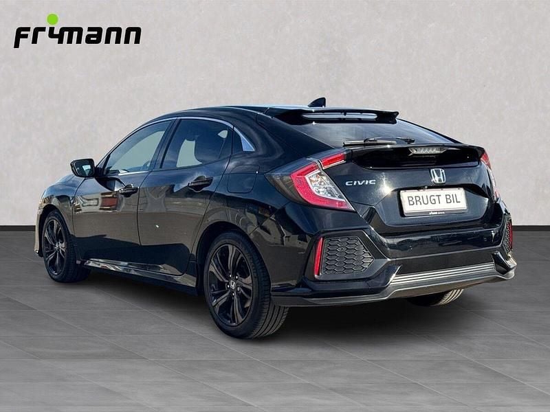 Sort metal Brugt 2017 Honda Civic Elegance Hatchback | 139.990 kr. (Lidt for dyr) - Billede 1/4