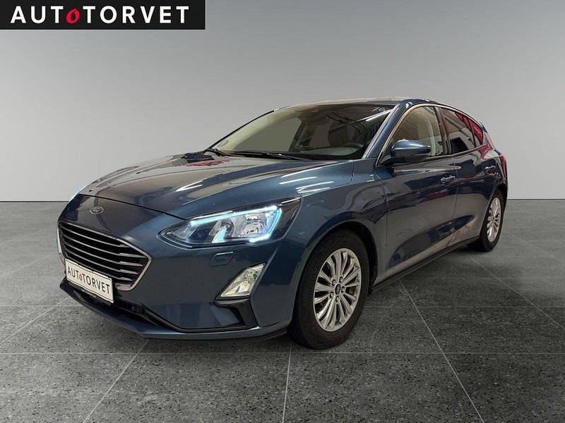 Blåmetal Brugt 2019 Ford Focus Titanium Hatchback | 94.700 kr. (God pris) - Billede 1/4