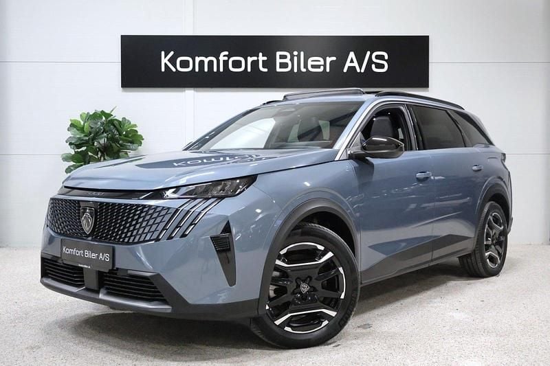 Blåmetal Brugt 2024 Peugeot e-5008 Allure SUV | 339.800 kr. (Fair pris) - Billede 1/4