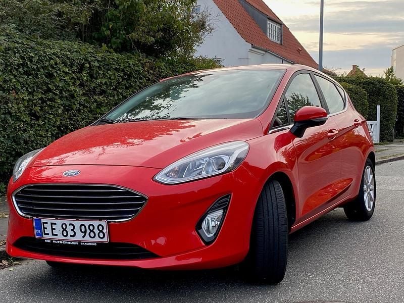 Race Red Brugt 2020 Ford Fiesta Titanium Hatchback | 122.500 kr. (God pris) - Billede 1/8