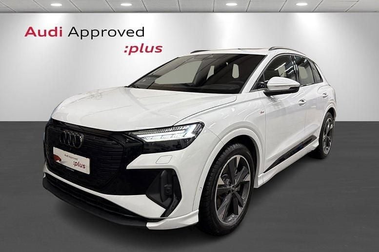 Hvid Brugt 2025 Audi Q4 e-tron S-Line SUV | 439.900 kr. (Dyr) - Billede 1/4