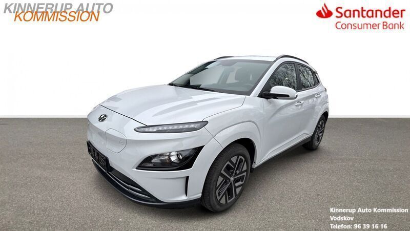 Hvid Brugt 2021 Hyundai Kona Advanced SUV | 134.900 kr. (God pris) - Billede 1/4