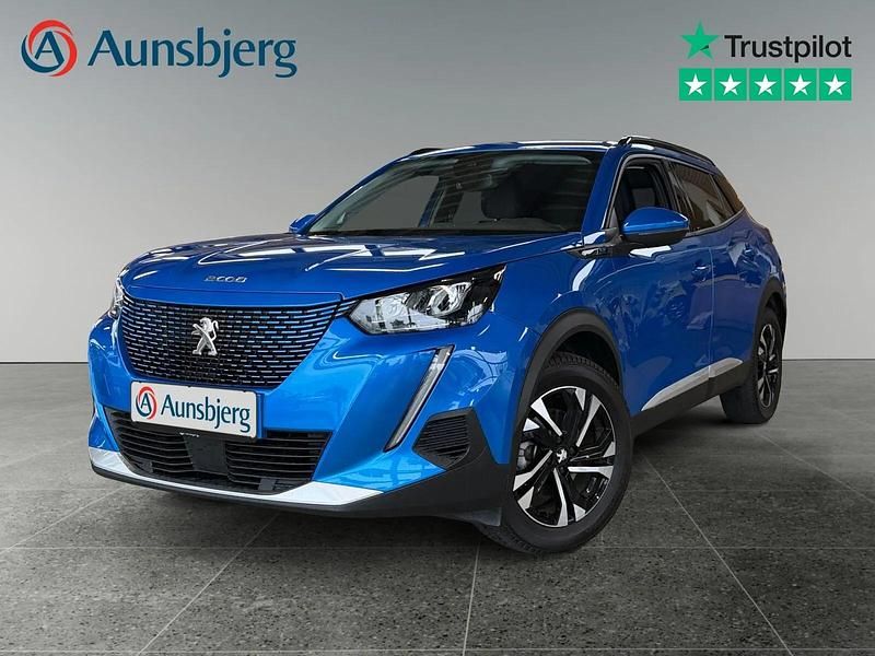 Blå metal Brugt 2022 Peugeot e-2008 Allure SUV | 122.500 kr. (Fair pris) - Billede 1/4