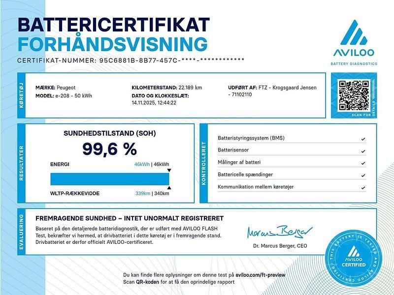 Brugt Peugeot e-208 GTi 100 kW (136 HK) 2023 Hatchback