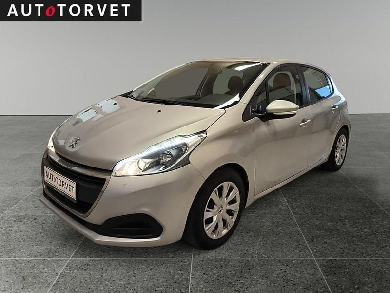 Sølvmetal Brugt 2016 Peugeot 208 Active Hatchback | 49.700 kr. (Super pris) - Billede 1/4