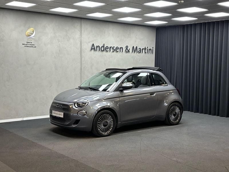 Grå Brugt 2021 Fiat 500e Icon Cabriolet | 124.800 kr. (God pris) - Billede 1/4