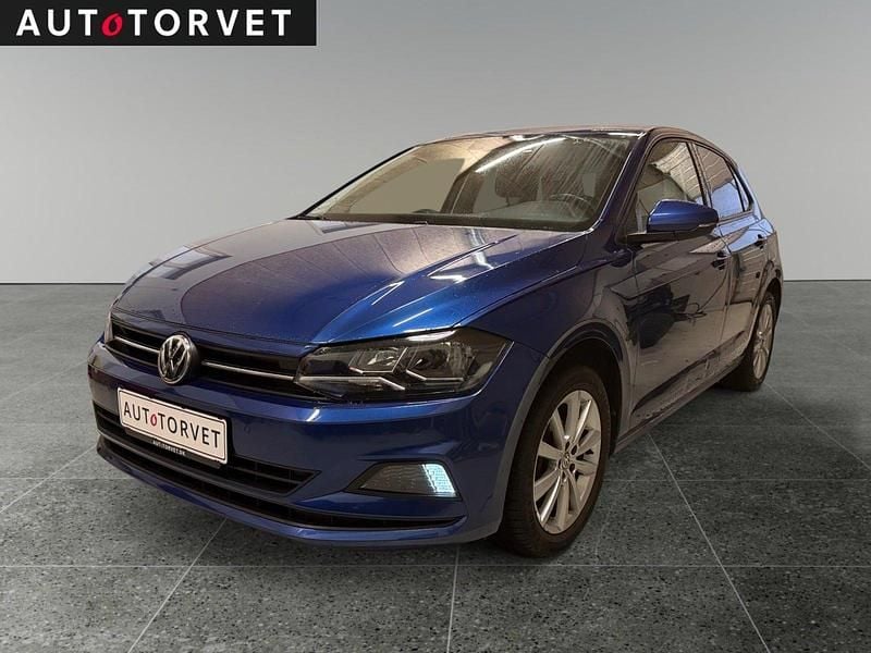 Blåmetal Brugt 2018 VW Polo Comfortline Hatchback | 123.700 kr. (God pris) - Billede 1/4