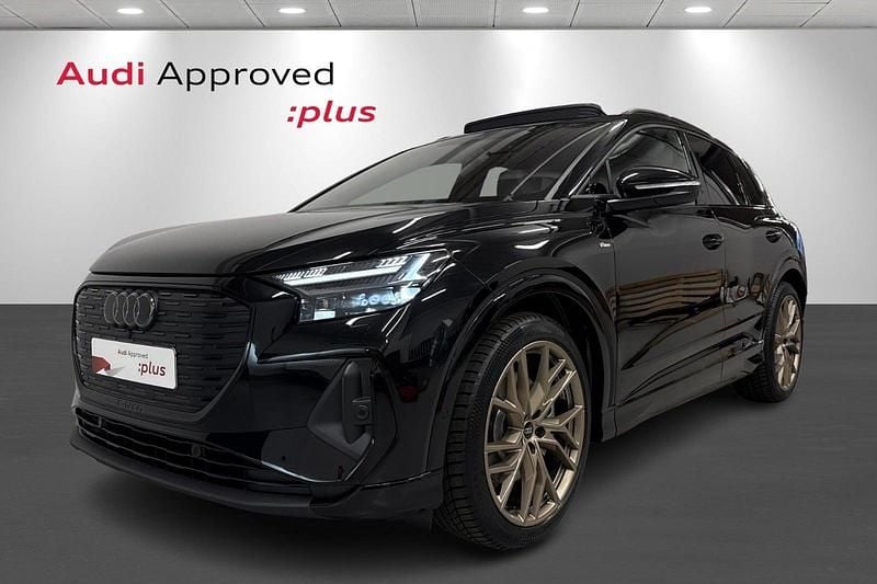 Sortmetal Brugt 2025 Audi Q4 e-tron S-Line SUV | 464.900 kr. - Billede 1/4
