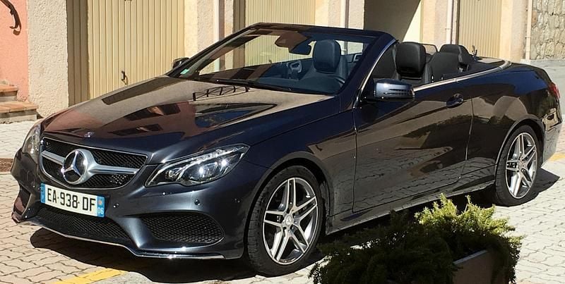 Brugt Mercedes E220 AMG line 170 HK (125 kW) 2016 Gråmetal mørk Cabriolet