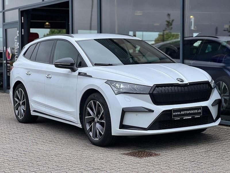 Hvid Brugt 2022 Skoda Enyaq iV SportLine SUV | 289.700 kr. (Lidt for dyr) - Billede 1/3