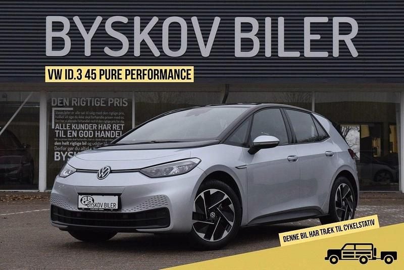 Brugt VW ID.3 Pure 110 kW (150 HK) 2021 Sølvmetal Hatchback