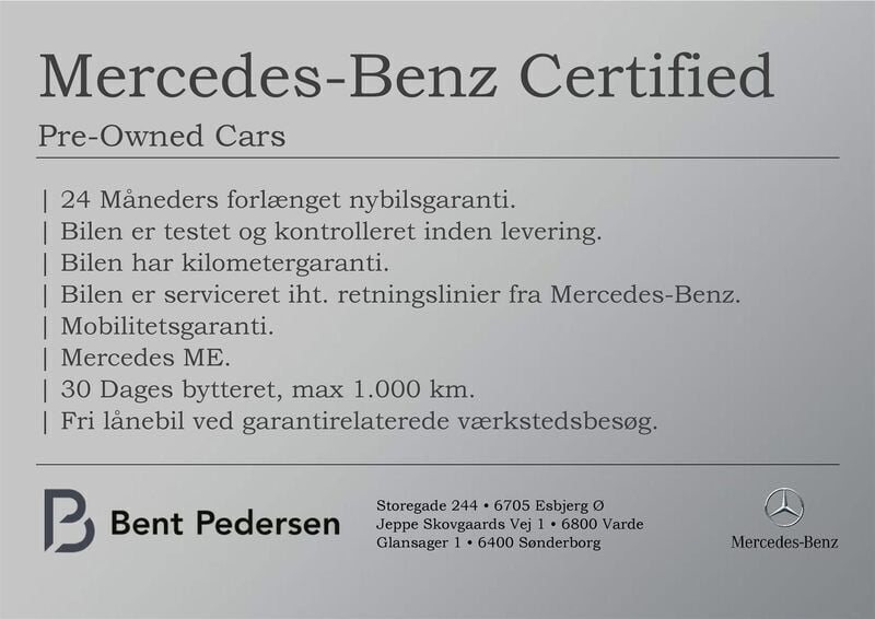 Fløjlsbrun metallak Brugt 2024 Mercedes E220 Sedan | 919.990 kr. - Billede 1/4