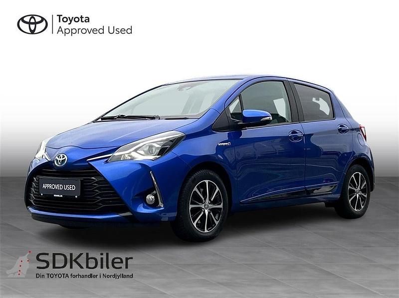 Blå Brugt 2019 Toyota Yaris Hybrid H3 Hatchback | 124.900 kr. (Fair pris) - Billede 1/3