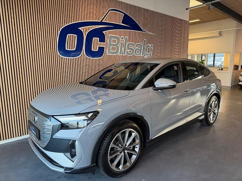 Grå Brugt 2022 Audi Q4 Sportback e-tron S-Line SUV | 264.800 kr. (Super pris) - Billede 1/4