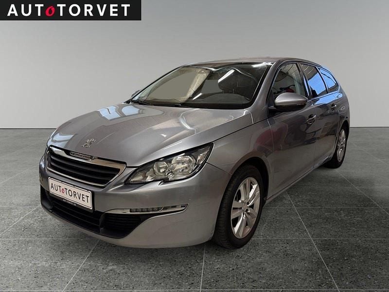 Sølvmetal Brugt 2017 Peugeot 308 Active Stationcar | 44.700 kr. - Billede 1/4