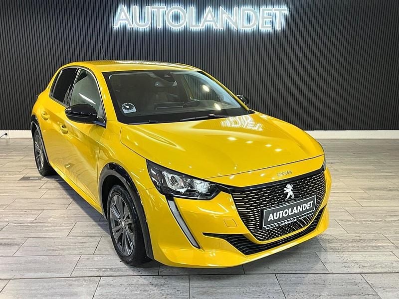 Gul Brugt 2022 Peugeot e-208 Allure Hatchback | 119.800 kr. (God pris) - Billede 1/4