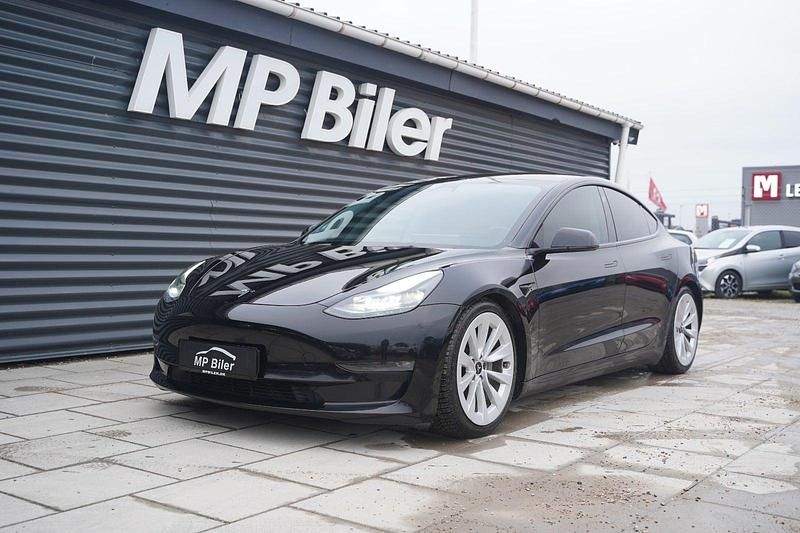 Sort Brugt 2022 Tesla Model 3 Long Range AWD Sedan | 219.700 kr. (Fair pris) - Billede 1/4