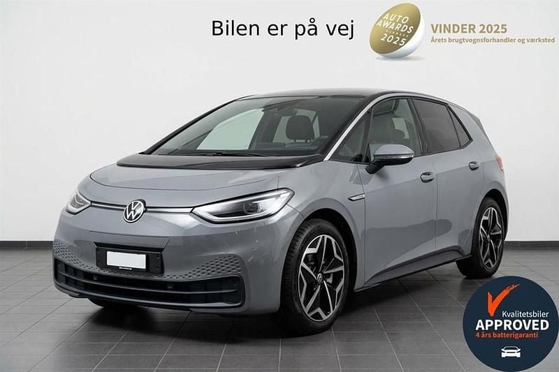 Grå Brugt 2021 VW ID.3 Pro Performance Hatchback | 112.400 kr. (God pris) - Billede 1/4