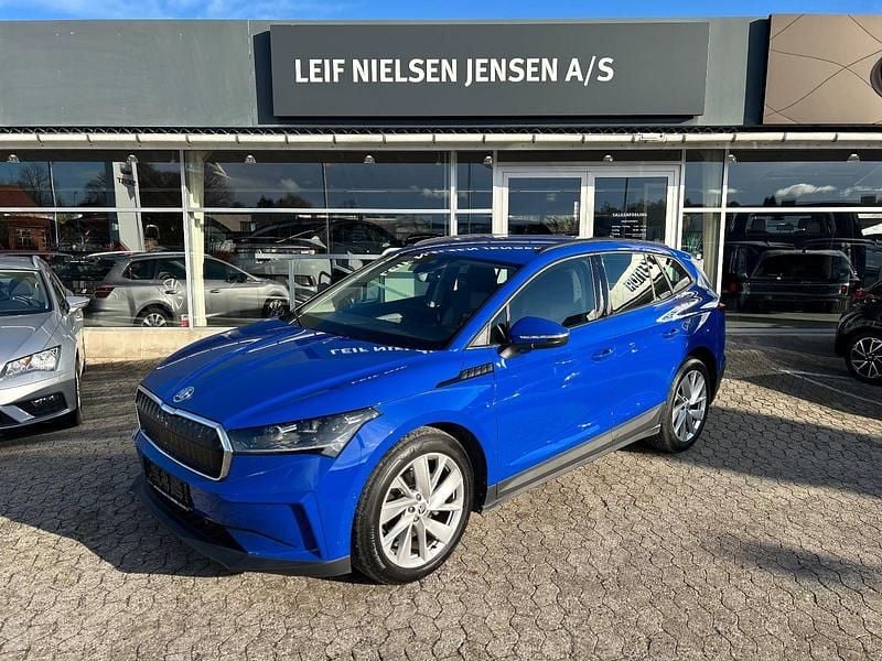 Blåmetal Brugt 2022 Skoda Enyaq iV Lodge SUV | 209.900 kr. (Super pris) - Billede 1/4