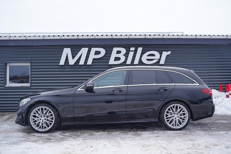 Brugt Mercedes C300 AMG line 245 HK (180 kW) 2019 Sortmetal Stationcar