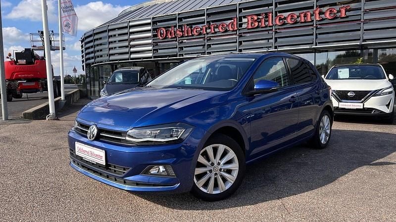 Blåmetal Brugt 2020 VW Polo Highline Hatchback | 184.850 kr. (Lidt for dyr) - Billede 1/4