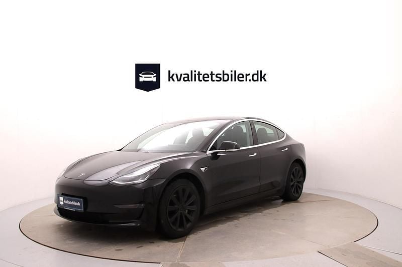 Brugt Tesla Model 3 Long Range AWD 323 kW (440 HK) 2019 Sortmetal Sedan
