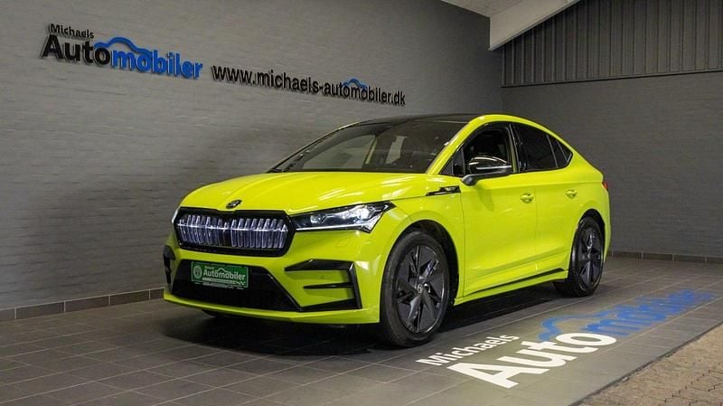 Gul Brugt 2024 Skoda Enyaq iV RS SUV | 409.900 kr. (Fair pris) - Billede 1/4
