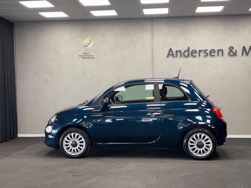 Brugt Fiat 500 Lounge 69 HK (50 kW) 2020 Blå Hatchback