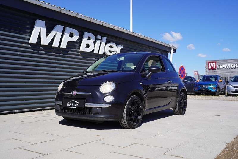 Sortmetal Brugt 2012 Fiat 500 Lounge Hatchback | 49.700 kr. (Fair pris) - Billede 1/4
